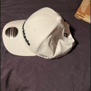 TaylorMade White Golf Cap with Black Logo